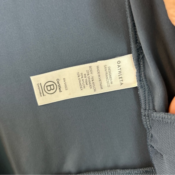 NWT Athleta Shanti Jacket in Powervita, Iron Blue Sz L - Picture 6 of 9